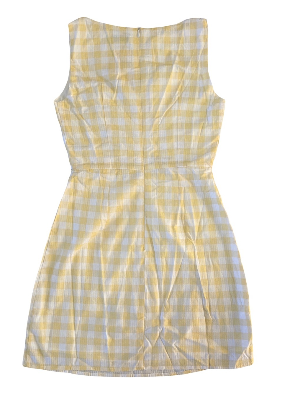 Charlie Holiday Ivy Yellow Gingham Cutout Mini Dress XS NWT $109 Summer Dress - Picture 4 of 8